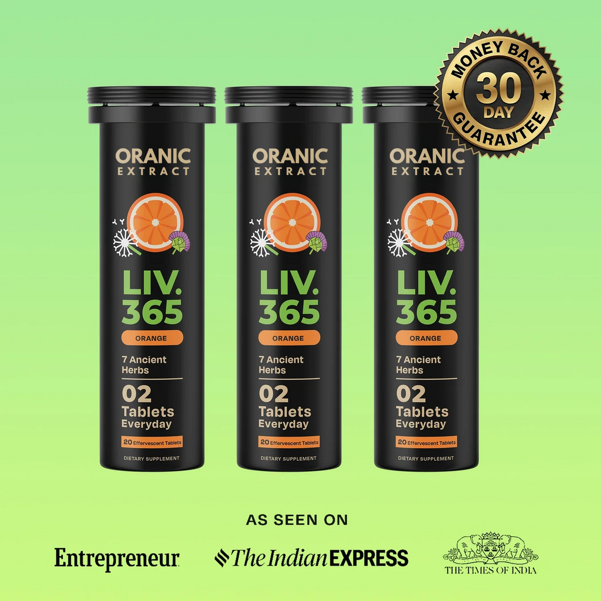 ORANIC EXTRACT® Liv 365 Effervescent Tablets
