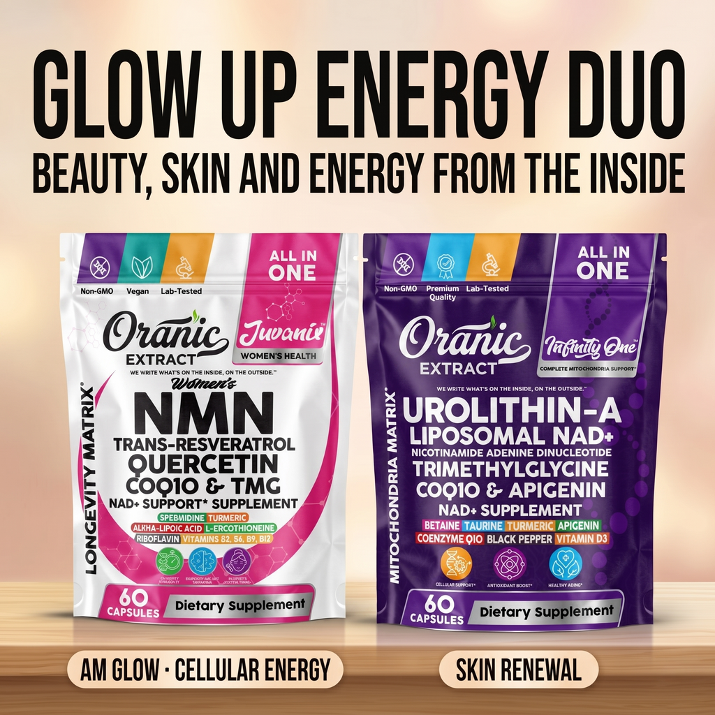 Oranic Extract Glow Up Energy Duo