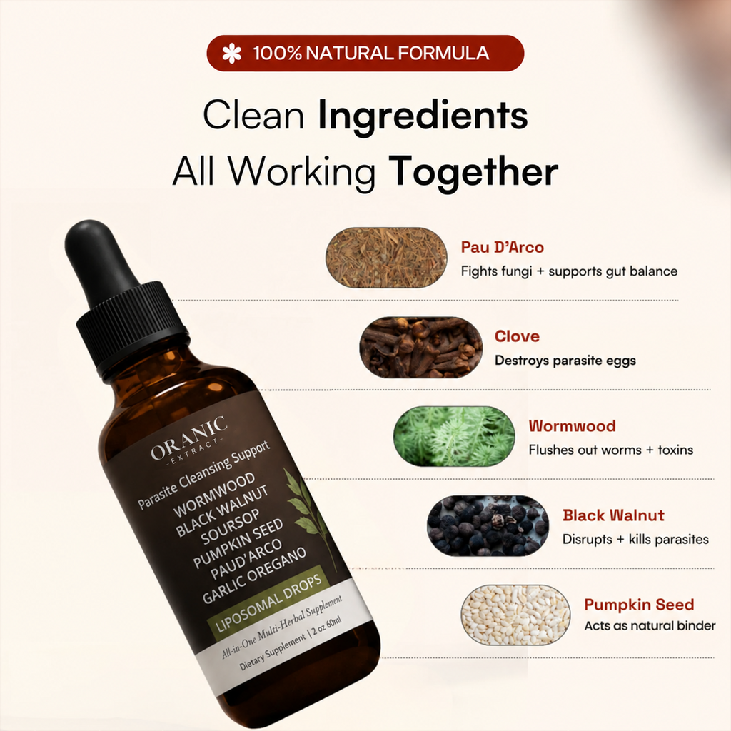 ORANIC EXTRACT® Black Walnut Wormwood Parasite Cleanse