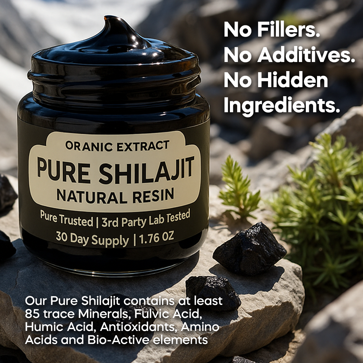 ORANIC EXTRACT® Pure Shilajit - Natural Resin