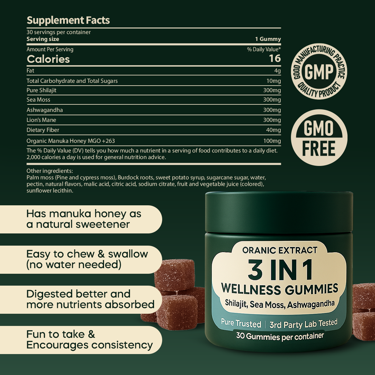 ORANIC EXTRACT® 3-in-1 Wellness Gummies™️