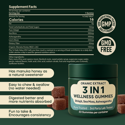ORANIC EXTRACT® 3-in-1 Wellness Gummies™️