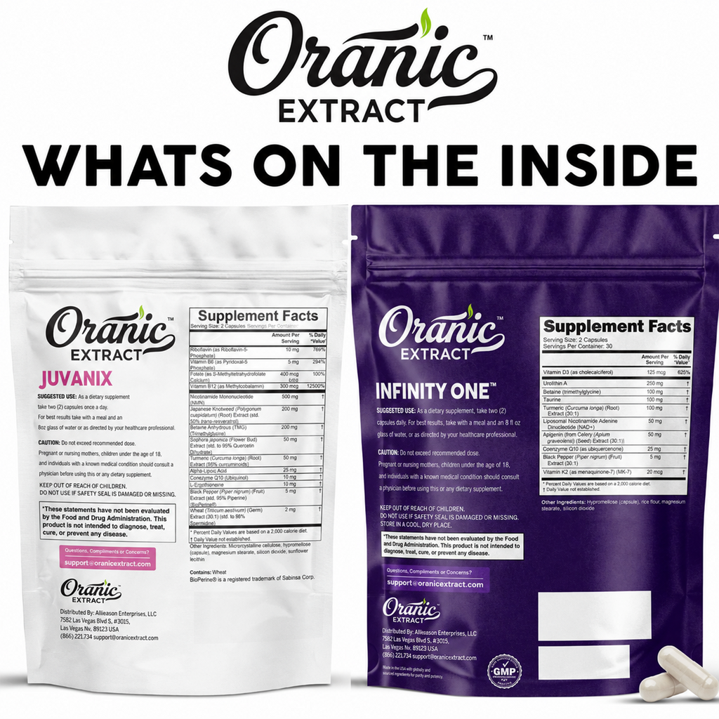 Oranic Extract Glow Up Energy Duo