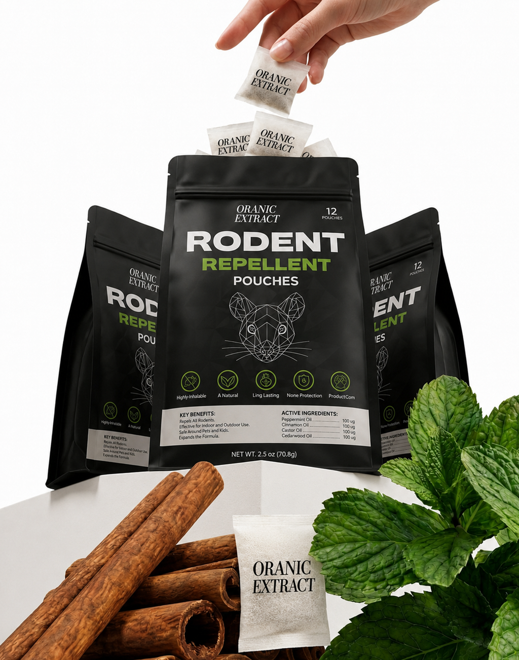 Oranic Extract Gopher Repellent Pouches