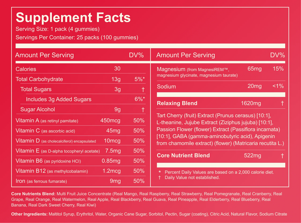 Oranic Extract Sleep + Vitamin Gummies