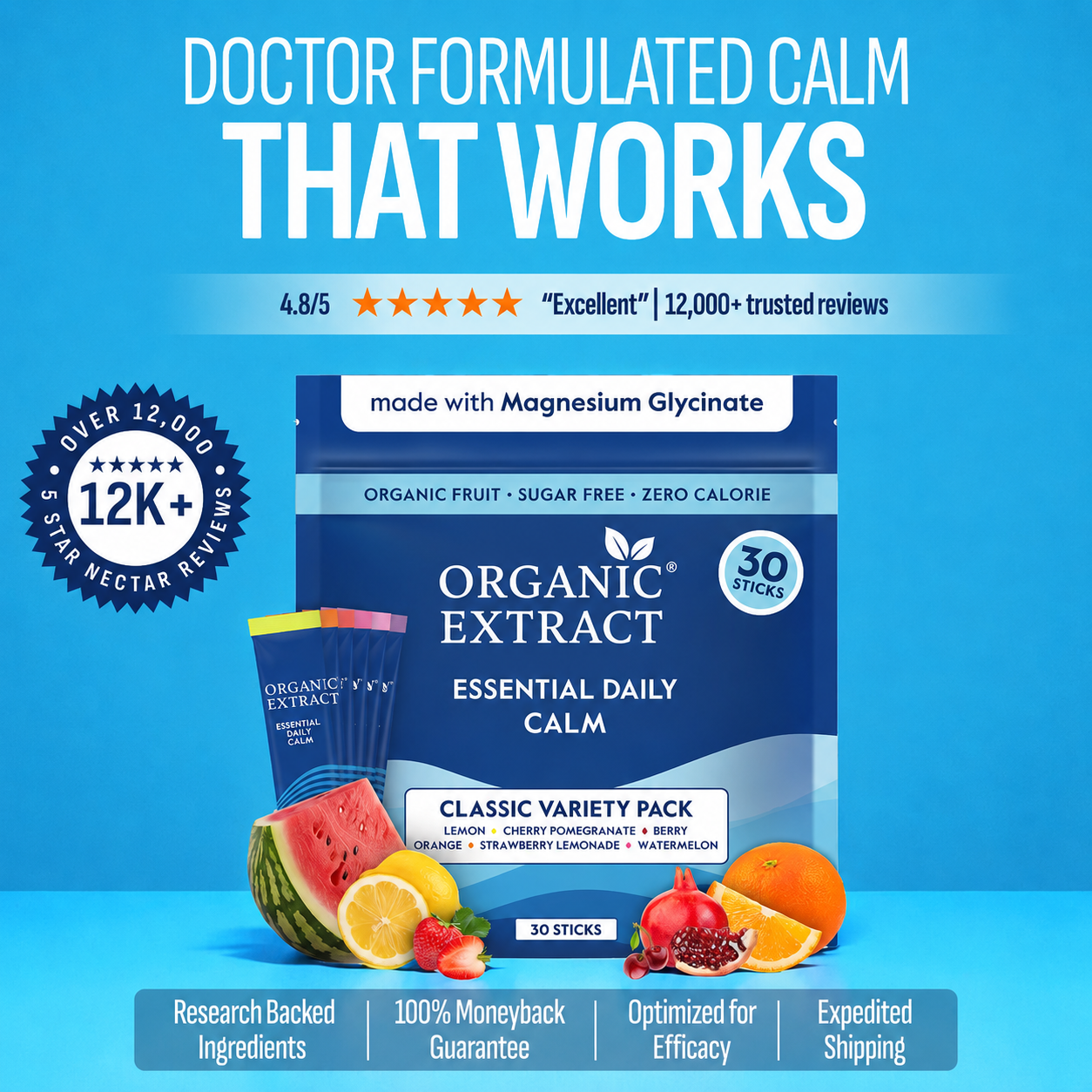 Oranic Extract Essential Daily Calm