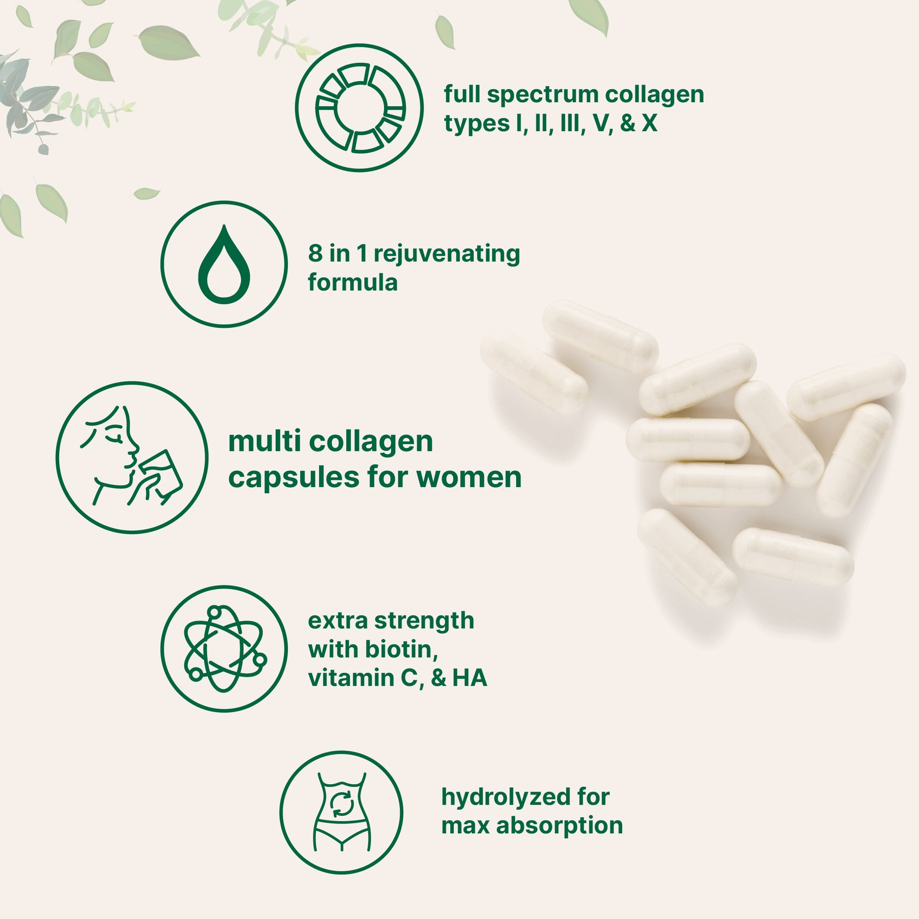 Vitalix Multi Collagen Complex, 240 Capsules
